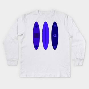 Blue Boards Kids Long Sleeve T-Shirt